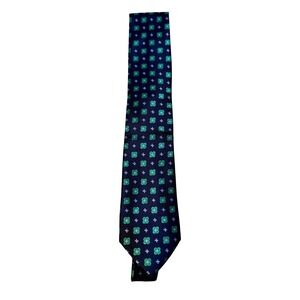 Club‎ Room NWT Matheson Neat Green Blue Silk Blend Necktie